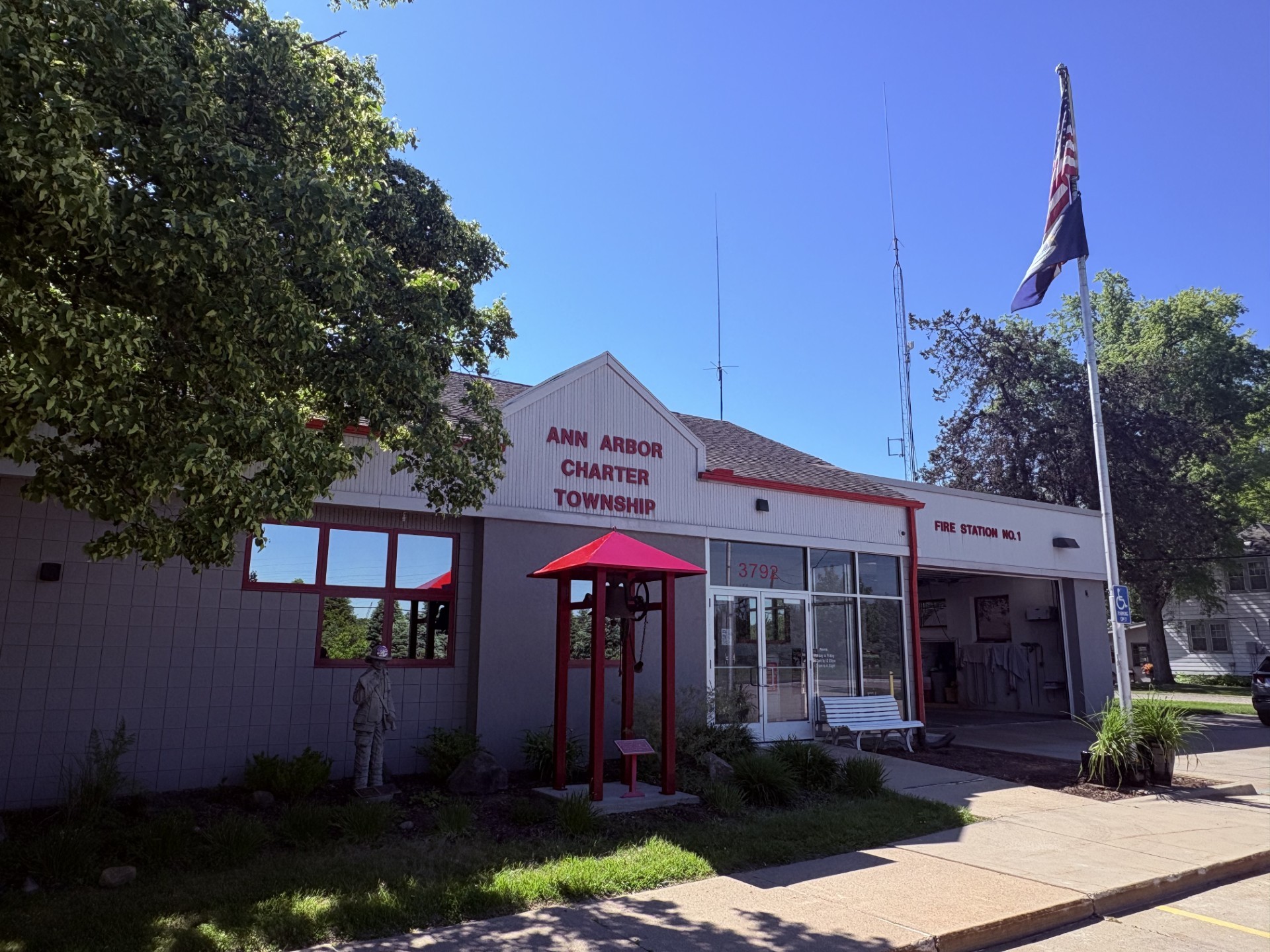 Image of Ann Arbor Township Fire Station on Pontiac Trail Road
